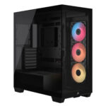 Corsair 3500X RS-R Siyah 3x120mm ARGB Fan Temperli Cam USB 3.2 Mid Tower E-ATX Gaming Kasa (CC-9011322-WW)