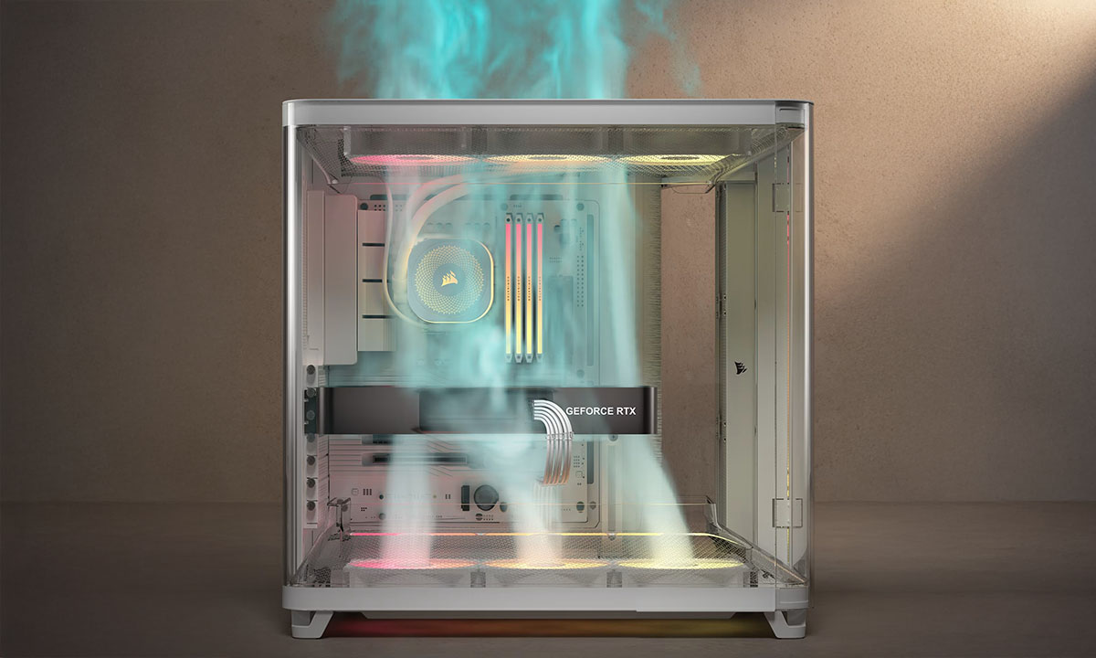 Corsair AIR 5400 RS-R Beyaz Gaming Kasa H3