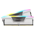 Corsair Vengeance RGB 32GB (2x16GB) 6400MHz CL36 INTEL XMP 3.0 DDR5 Beyaz Ram (CMH32GX5M2B6400Z36W)