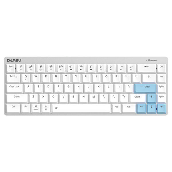 Dareu Ek868 White E Red Low Profile Switch Bluetooth Ingilizce Mekanik Gaming Klavye 1