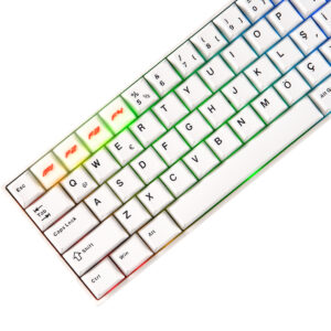 Yüksek performanslı RGB aydınlatmalı oyun klavyesi, developer ve oyuncular için mükemmel ışıklandırmasıyla öne çıkıyor. Türkçe Q düzenli tuşlar ve kaliteli malzemeleriyle uzun süreli kullanım sağlar, oyun deneyimini artırır.