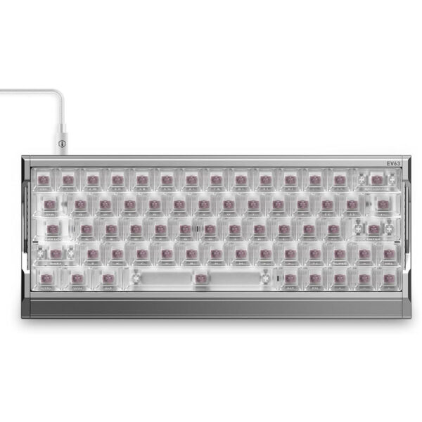 Iqunix Ev63 Silver Blade Rs Magnetic X Pro Manyetik Switch 8k Hz Hall Effect Hotswap Rgb İngilizce Mekanik Gaming Klavye 1