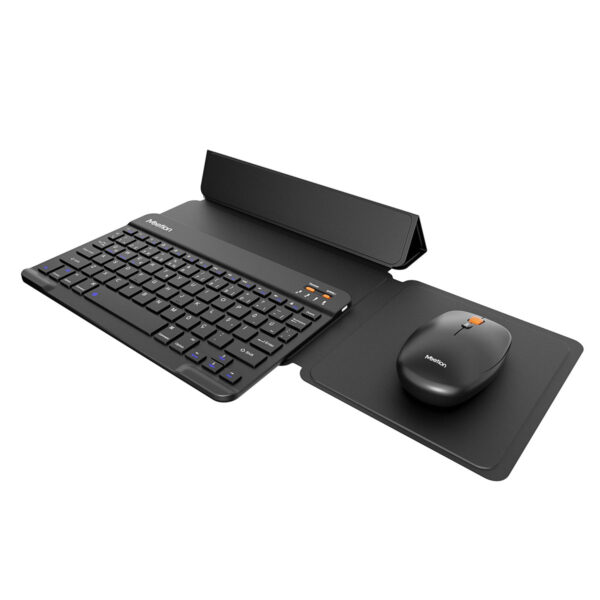 Meetion Btc9660 Siyah Ultra İnce Manyetik Kılıflı Kablosuz Türkçe Klavye Mouse Seti 03