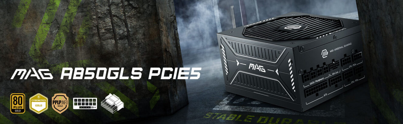 MSI MAG A850GLS PCIE5 850W Güç Kaynağı H1