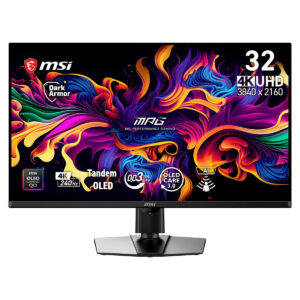 Msi Mpg 322ur Qd Oled X24 31.5 Inç 240hz 0.03ms 4k Uhd Adaptive Sync Qd Oled Pivot Gaming Monitör 1