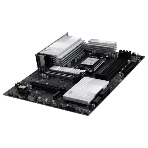 MSI PRO X870E-S EVO WIFI anakart, DDR5 RAM, AM5 soket, M.2 ve HDMI çıkışlarıyla yüksek performans ve geniş bağlantı seçenekleri sunar.