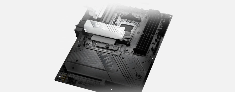 ASUS ROG Strix X870-A Gaming WiFi DDR5 Anakart, AM5 soket, M.2 ve HDMI çıkışlarıyla yüksek performans ve oyun odaklı tasarım.