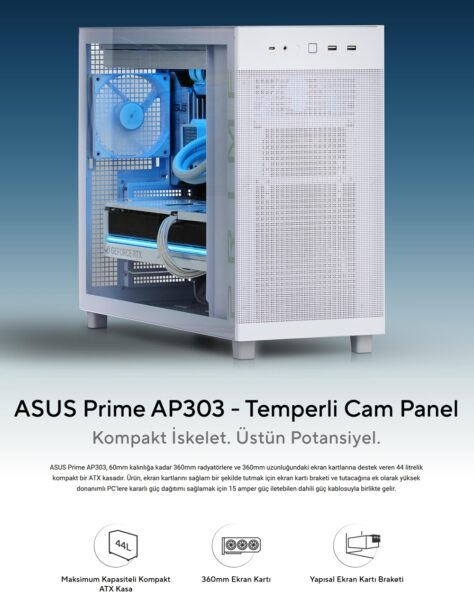 ASUS Prime AP303 - Tempered Glass Panel