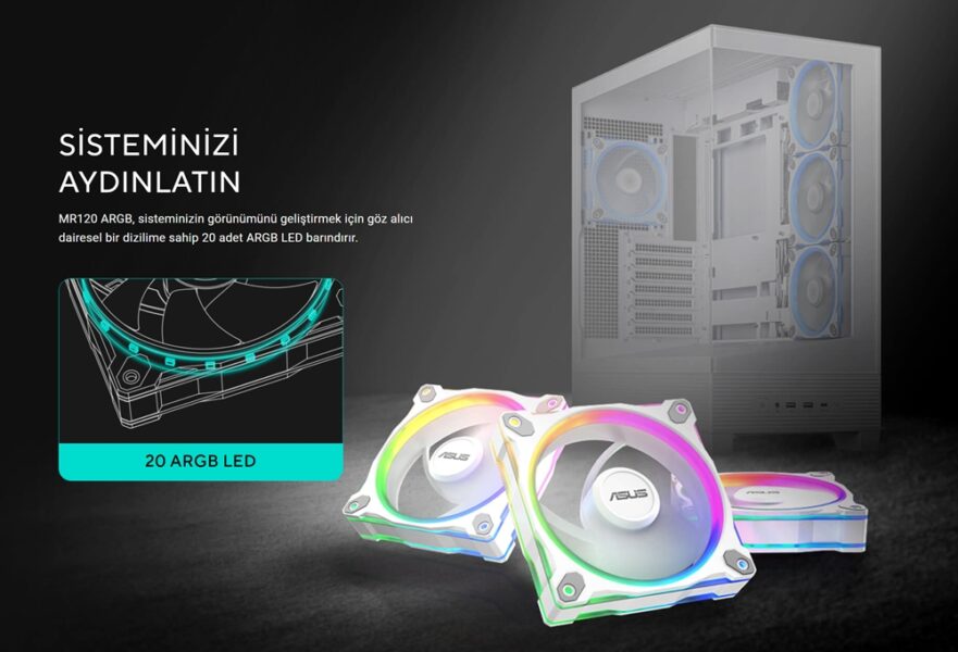 ASUS Prime MR120 ARGB Fan - Triple Pack