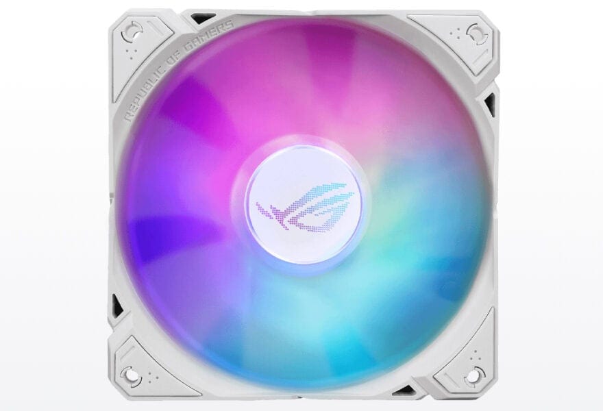 ASUS ROG STRIX LC II 240 ARGB Beyaz İşlemci Sıvı Soğutucu, Intel ve AMD uyumlu, 240mm radyatör ve ARGB aydınlatma ile yüksek performans ve estetik sunar.