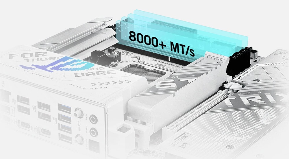 ASUS ROG Strix X870-A Gaming WiFi DDR5 Anakart, 8000MHz hızında overclock destekli, AM5 soketli ve M.2 SSD yuvalı, HDMI ve DisplayPort çıkışlı yüksek performanslı anakart.