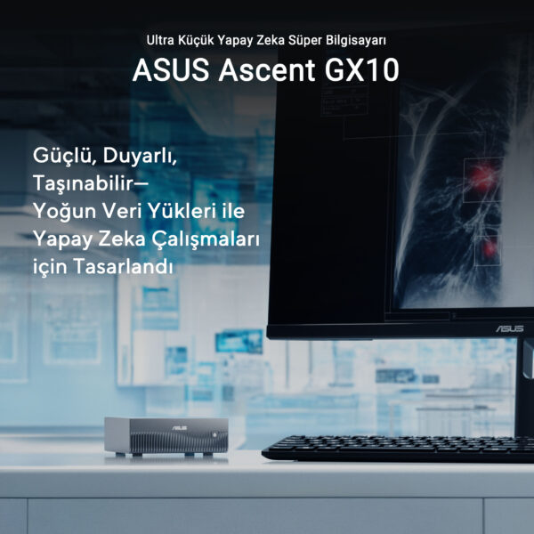 Asus Ascent Gx10 Gg0027bn Nvidia Gb10 Cpu Blackwell Gpu 128gb Lpddr5x 4tb Ssd Yapay Zeka Super Bilgisayar F18