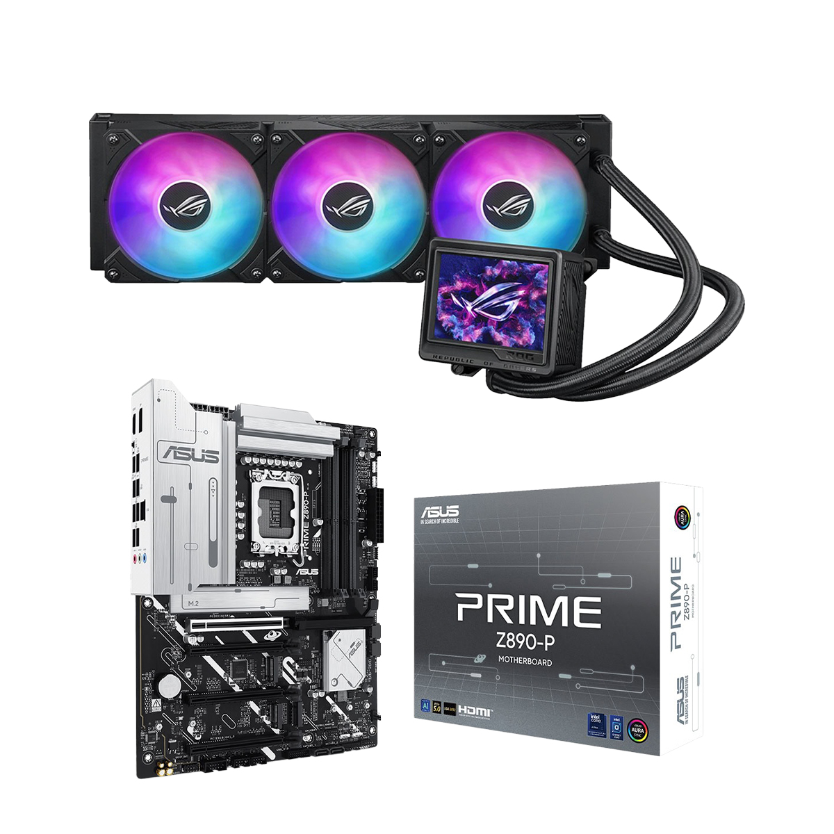 2'li Paket! ASUS PRIME Z890-P Anakart + ASUS ROG Ryujin III 360