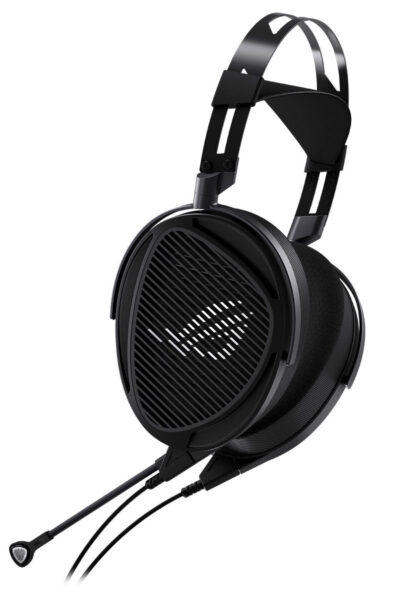 ASUS ROG Kithara 100 mm HIFIMAN düzlemsel manyetik sürücülü gaming kulaklık, PS5 uyumlu, yüksek ses kalitesi ve konforlu tasarımıyla oyun deneyimini artırır.