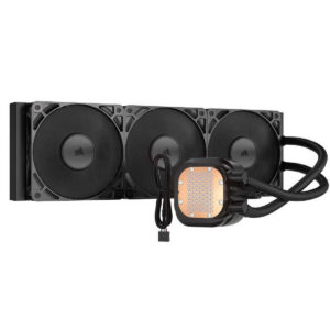 Corsair Nautilus 360 RS LCD ARGB 360mm sıvı soğutucu, Intel ve AMD uyumlu, yüksek performanslı işlemci soğutma çözümü.