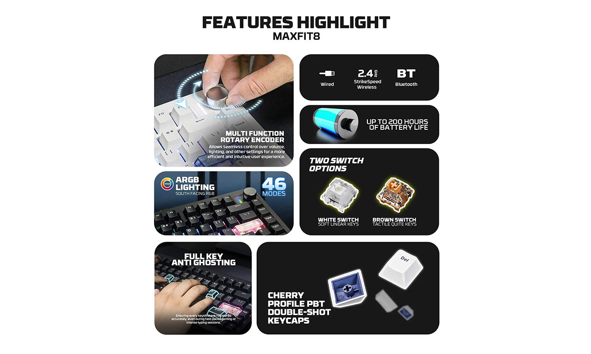 MAXFIT8 Özellikleri