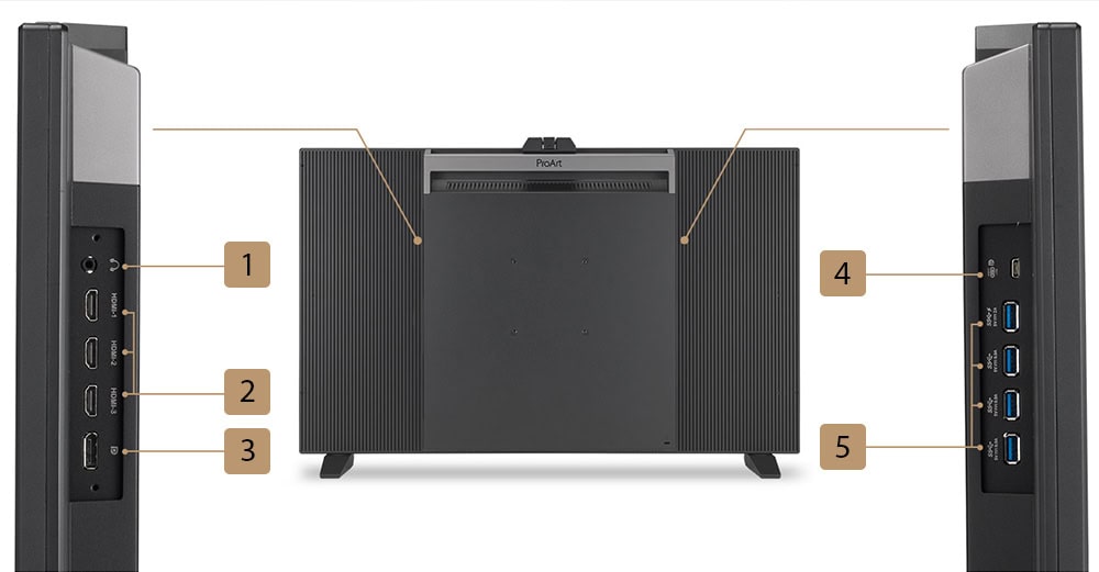 Yüksek çözünürlüklü 4K UHD OLED ekran, 31.5 inç, 60Hz, 1ms tepki süresi, pivot fonksiyonlu profesyonel monitör.