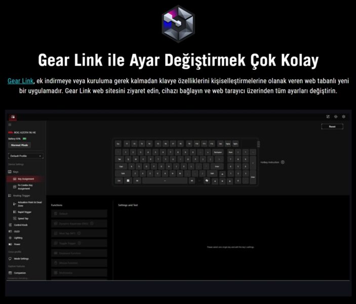 ROG Azoth 96 HE Gaming Keyboard