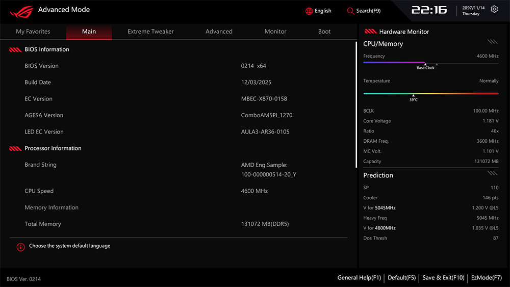 ROG CROSSHAIR X870E DARK HERO