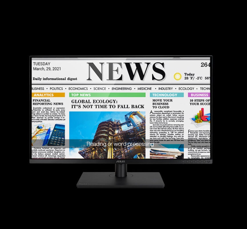 ASUS ProArt Display PA328CGV 32 inç profesyonel monitör, 165Hz yenileme hızı ve 2K WQHD çözünürlük ile yüksek performans sağlar. IPS panel, pivot özelliği ve FreeSync desteği ile renk doğruluğu ve gen.