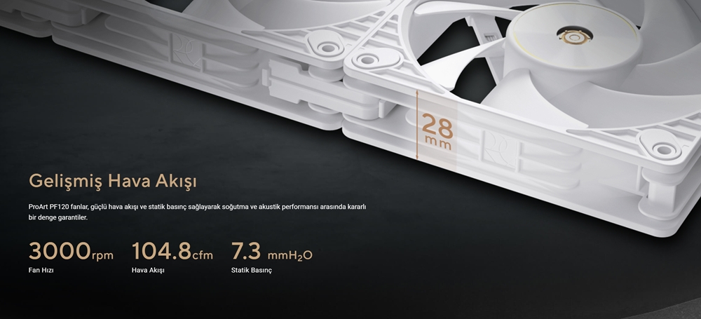 PROART PF120 FAN - SİYAH