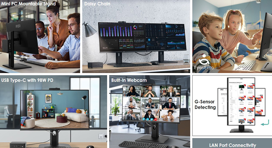 MSI PRO MP275QPDG 27 inç 100Hz 1ms 2K WQHD Adaptive Sync IPS Monitör h3