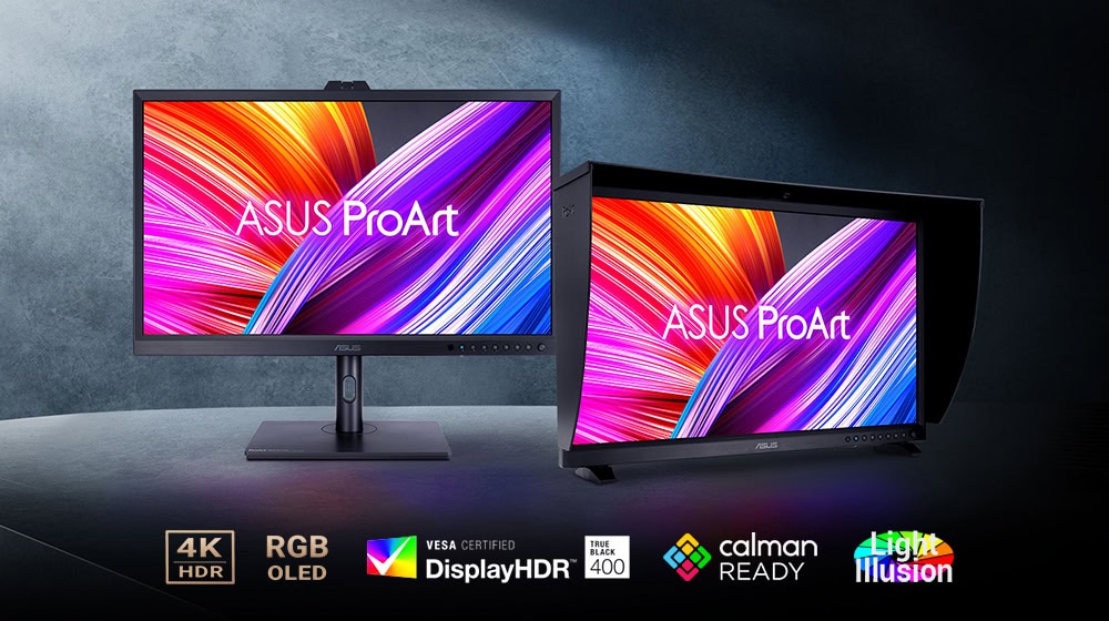 ASUS ProArt OLED PA32DC 31.5 inç 4K UHD OLED monitör, yüksek renk doğruluğu ve 1ms tepki süresi ile profesyonel grafik ve video düzenleme için ideal.
