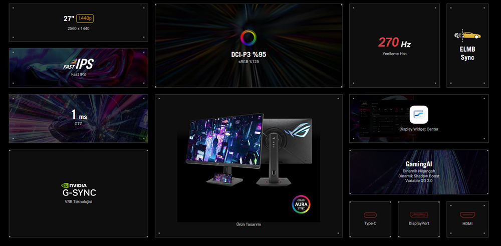 ASUS ROG Strix XG27ACMG Gaming Monitör H4
