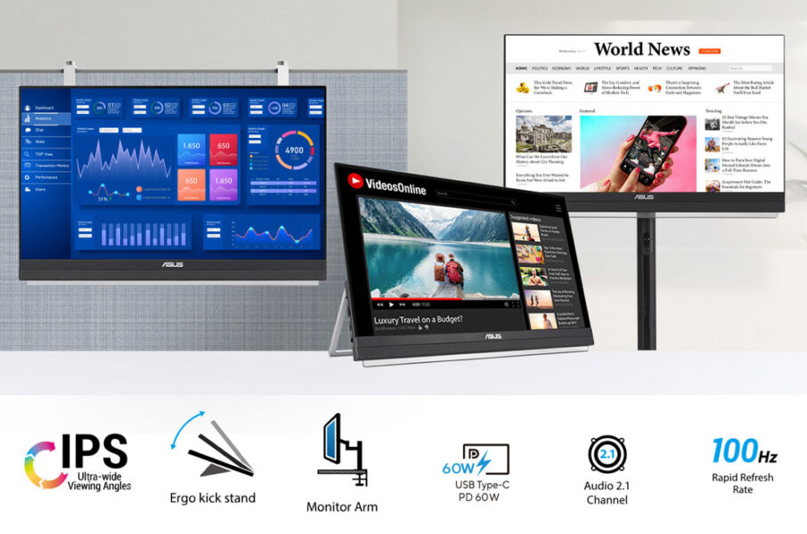 ASUS ZenScreen MB229CF Taşınabilir Monitör H4