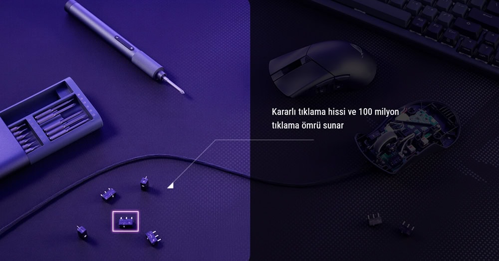 ASUS ROG GLADIUS III Core RGB Kablolu Gaming Mouse ve Aksesuarlar, yüksek hassasiyet ve RGB aydınlatma özellikleriyle oyun deneyimini artırır.