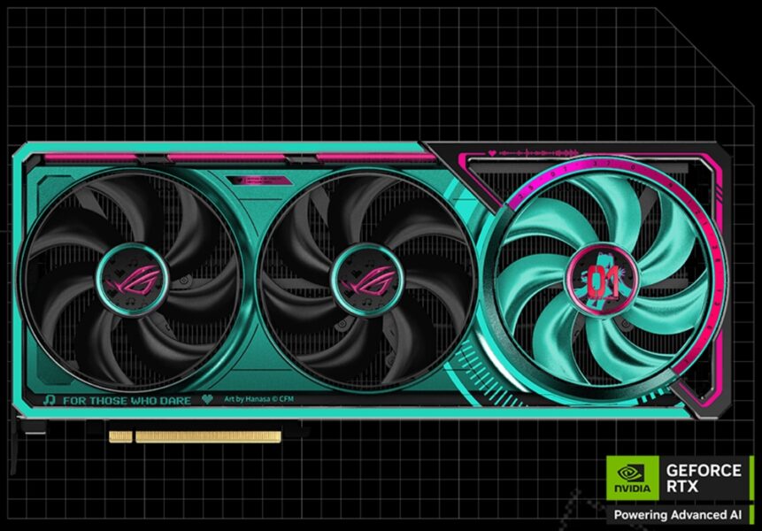 ROG Astral GeForce RTX™ 5080 16GB GDDR7 OC HATSUNE MIKU EDITION ROG Astral GeForce RTX™ 5080 16GB GDDR7 OC HATSUNE MIKU EDITION