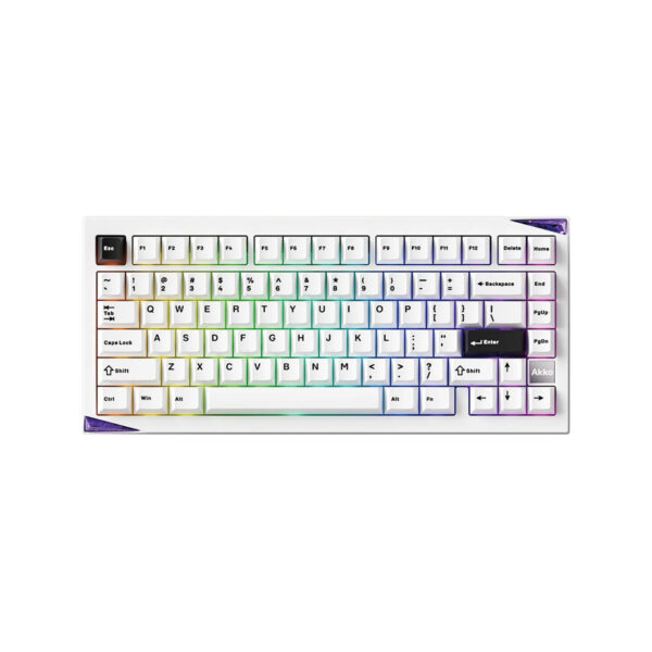 Akko Mineral 01 Via Stellar Rose Switch Hotswap Rgb Kablosuz İngilizce Gaming Klavye 1