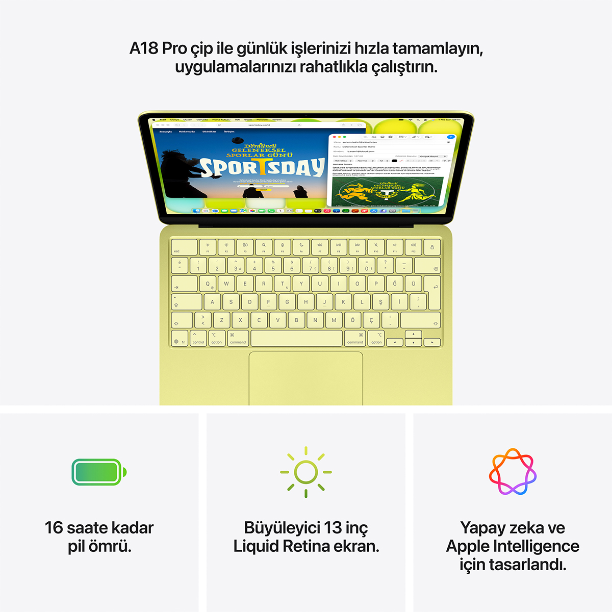 Apple MacBook Neo A18 Pro Indigo Laptop - Gaming.Gen.TR