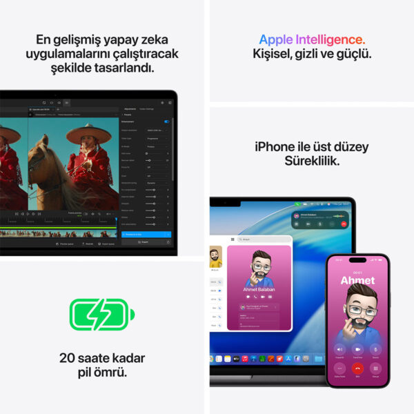 Apple Macbook Pro M5 Max 18 Çekirdek Cpu 32 Çekirdek Gpu 36gb Ram 2tb Ssd 14 İnç Gümüş Laptop (mgdq4tua) 7