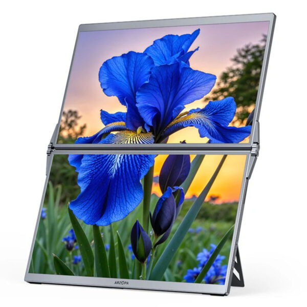 Arzopa E1 Dual Screen Çift Ekran 15.6 Inç 60hz Full Hd Ips Type C Taşınabilir Monitör 3