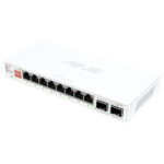 ASUS QG-U1080 8 RJ45 Port 2.5 Gigabit 2 SFP+ Port 10 Gigabit Yönetilemez Switch