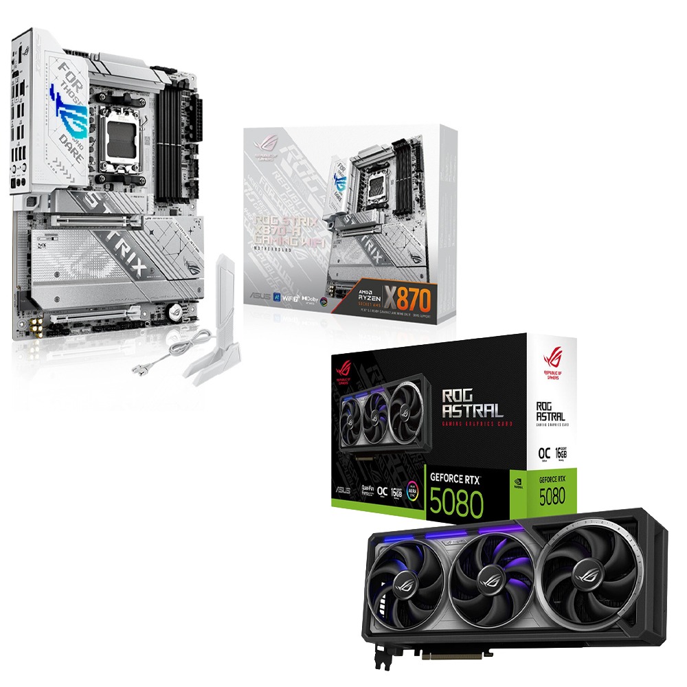 2'li Paket! ASUS ROG Astral GeForce RTX 5080 OC 16GB Ekran Kartı +
