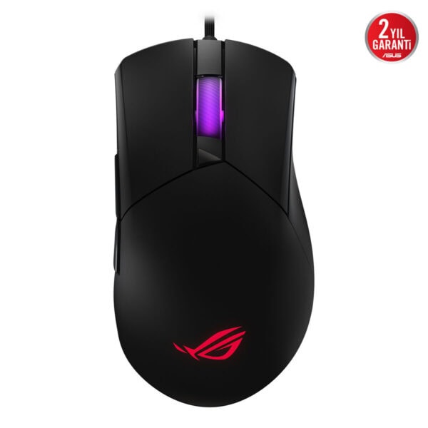 ASUS ROG GLADIUS III Core RGB kablolu oyun faresi, yüksek hassasiyet ve RGB aydınlatma özellikleriyle profesyonel oyuncular için ideal.