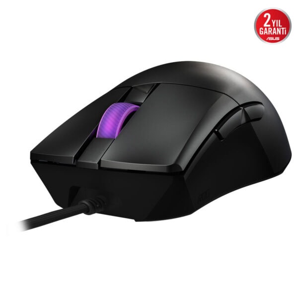 ASUS ROG GLADIUS III Core RGB kablolu oyuncu mouse, ergonomik tasarım ve özelleştirilebilir RGB aydınlatma ile yüksek performans sağlar.