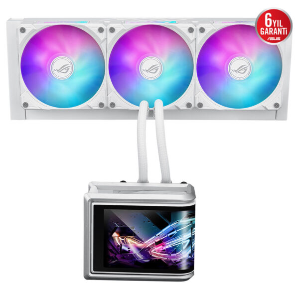 Asus Rog Ryuo Iv 360 Argb White Edition Beyaz 360mm Intel Amd Uyumlu İşlemci Sıvı Soğutucu 2