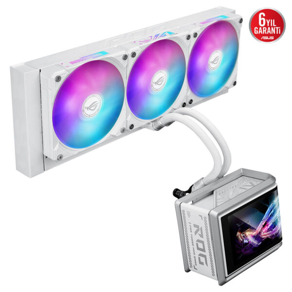 Asus Rog Ryuo Iv 360 Argb White Edition Beyaz 360mm Intel Amd Uyumlu İşlemci Sıvı Soğutucu 4