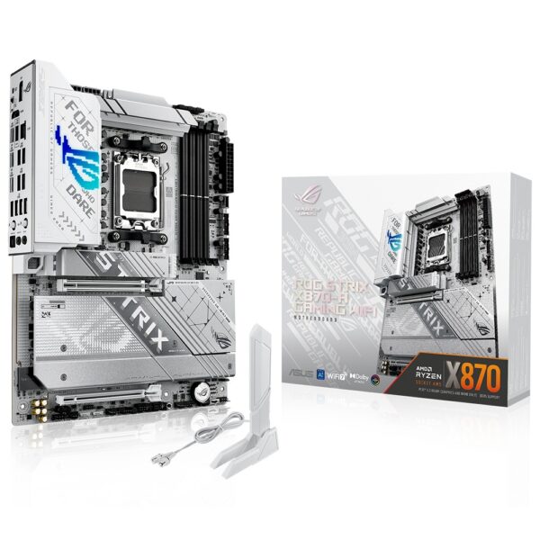 Asus Rog Strix X870 A Gaming Wifi Anakart + Asus Tuf Gaming Gt502 Horizon Argb Beyaz Gaming Kasa 1