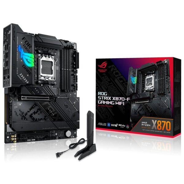 Asus Rog Strix X870 F Gaming Wifi 8000mhz(oc) Ddr5 Soket Am5 M.2 Hdmi Atx Anakart 1