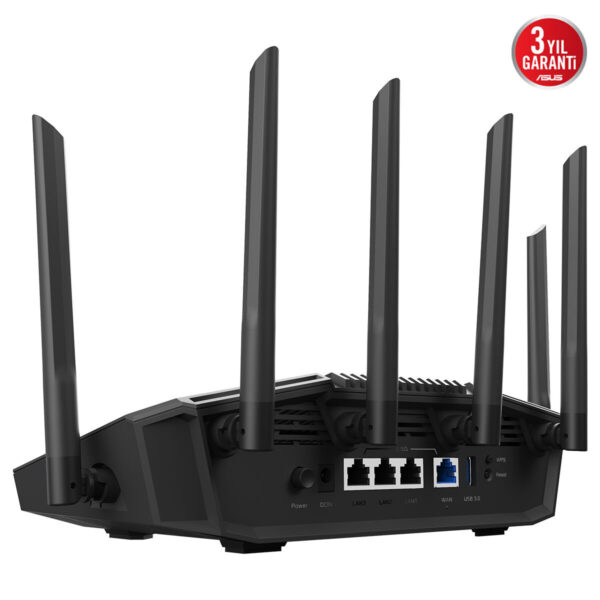 ASUS RT-BE90U Üç Bant Wi-Fi 7 Router ile güçlü ve stabil kablosuz bağlantı.