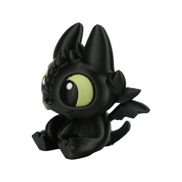 Ejderhanı Nasıl Eğitirsin Toothless Dişsiz Siyah Mini Özel Figür (3 4 Cm ) 2