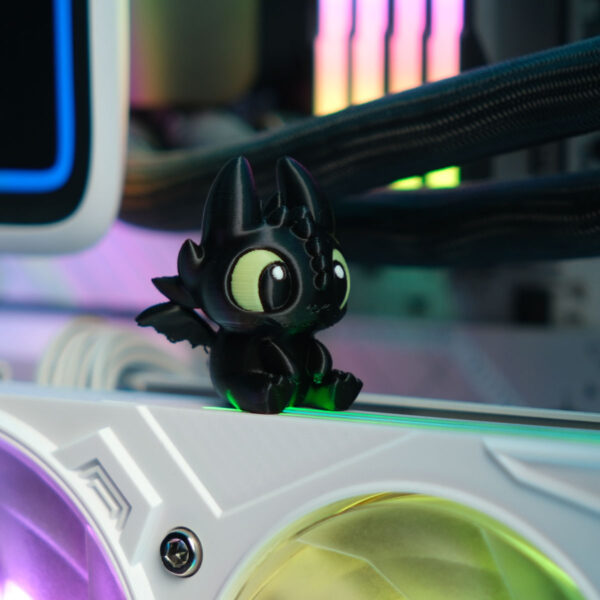 Ejderhanı Nasıl Eğitirsin Toothless Dişsiz Siyah Mini Özel Figür (3 4 Cm ) 4