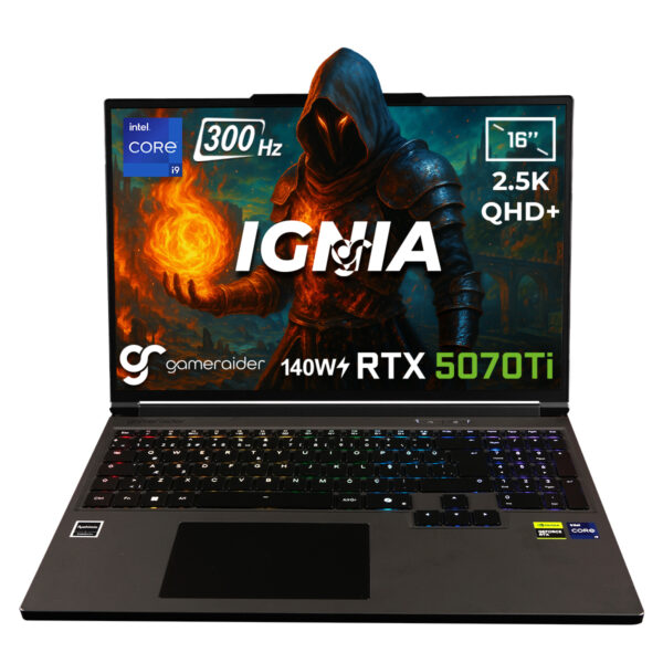 Gameraider Ignia Gr16 Intel Core I9 14900hx Geforce Rtx 5070ti 12gb 140w 24gb Ddr5 1tb Ssd 16 Inc 2 5k Qhd 300hz Freedos Gaming Laptop Canta Hediyeli 1