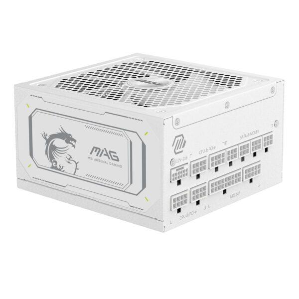 Msi Mag A1000gl Pcie5 White 1000w 80+ Gold Full Modüler 135mm Fanlı Güç Kaynağı 9
