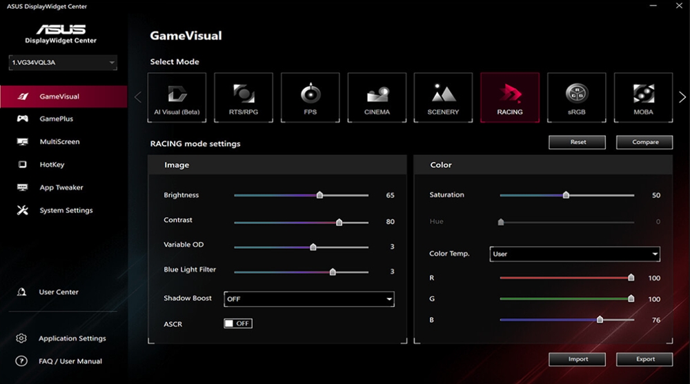 TUF Gaming VG27AQE5A ASUS TUF Gaming VG27AQE5A Gaming Monitör H10