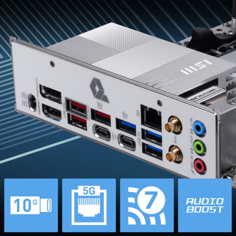 Yüksek performans ve geniş bağlantı seçenekleri sunan mATX anakart.